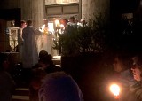 Paschal Procession at Front Doors of Church